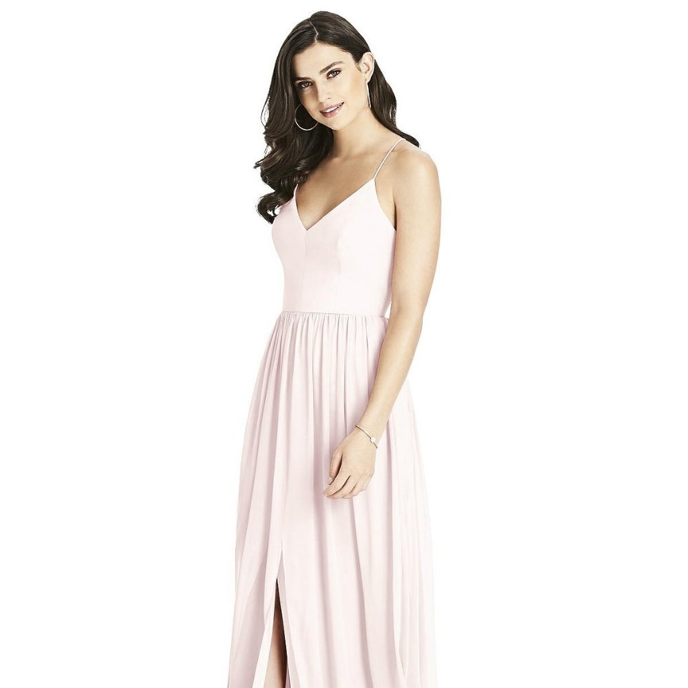 Dessy Bridesmaid Dress 3019 - Lux Chiffon - Blush